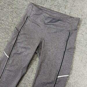 Lululemon Leggings Womens 6‎ Yoga Pants Reflective LW5BL2SX Grey Black Silver